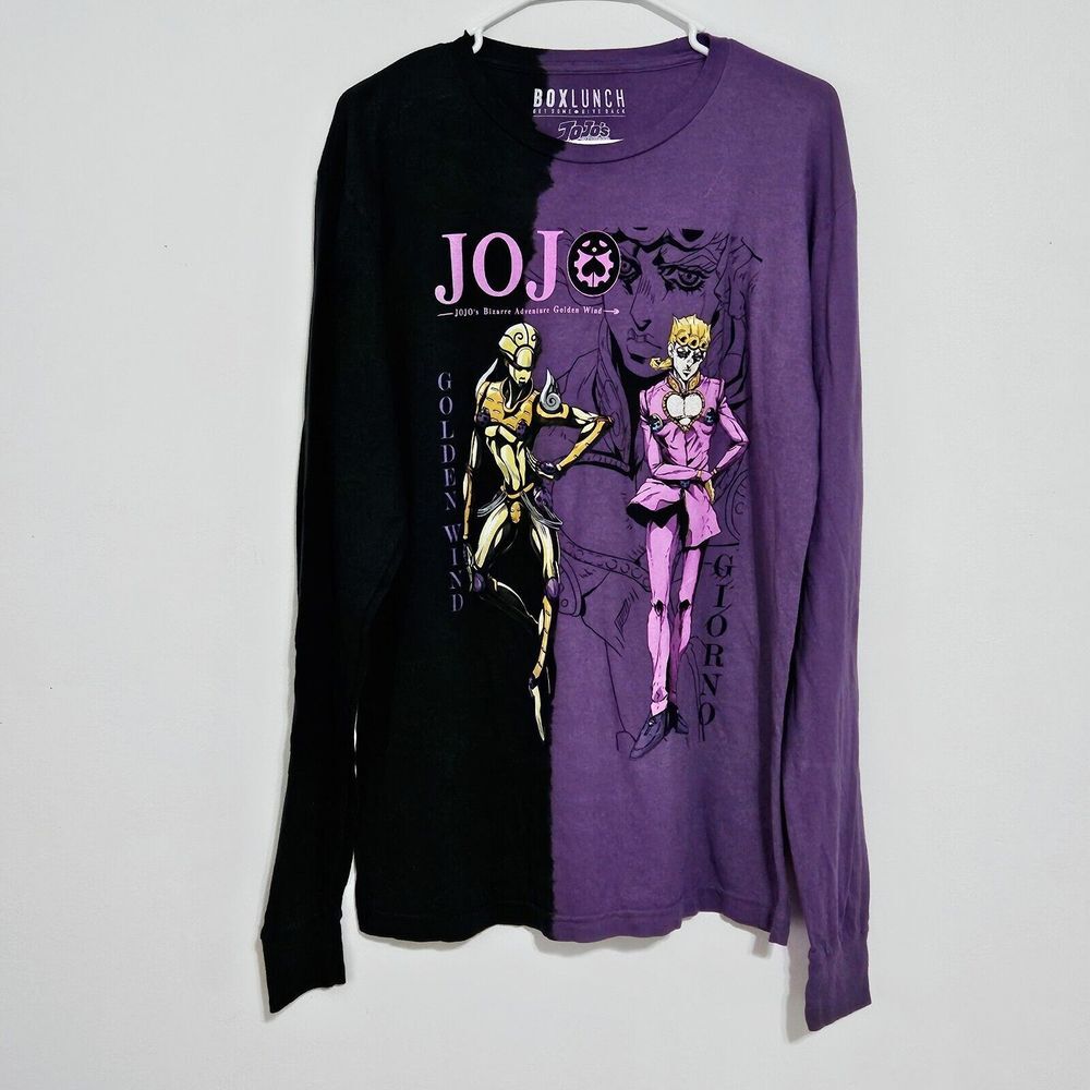 JoJo's Bizarre Adventure Golden Wind &‎ Giorno Split-Dye T Shirt Sz M Boxlunch
